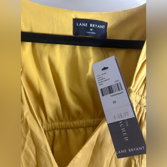 Lane Bryant Short Sleeve Solid Dresses Midi - Picture 2 of 5